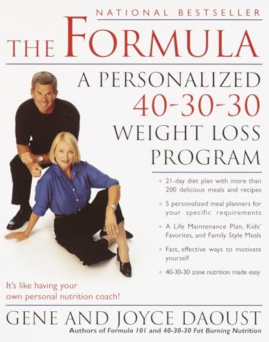 Imagen de archivo de The Formula: A Personalized 40-30-30 Weight Loss Program a la venta por SecondSale