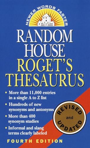 Beispielbild fr Random House Roget's Thesaurus zum Verkauf von SecondSale