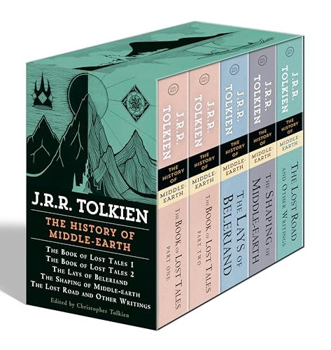 Beispielbild fr The History of Middle Earth: The Book of Lost Tales 1; The Book of Lost Tales 2; The Lays of Beleriand; The Shaping of Middle-Earth; The Lost Road and Other Writings (5 volumes) zum Verkauf von Ken Sanders Rare Books, ABAA