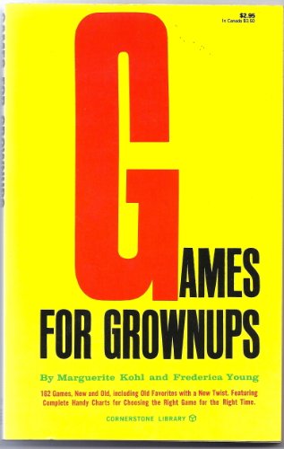 Beispielbild fr Games for Grownups (CORNER) zum Verkauf von ThriftBooks-Dallas