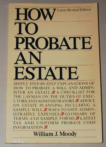 Stock image for How to Probate an Estate for sale by The Yard Sale Store