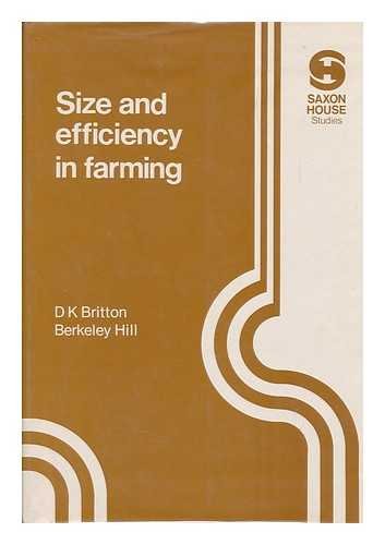 9780347010436: Size and Efficiency in Farming ([Saxon House studies])