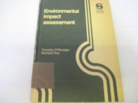 Imagen de archivo de Environmental Impact Assessment a la venta por Phatpocket Limited