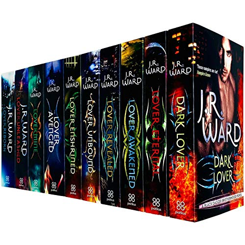 Stock image for Black Dagger Brotherhood World Series Books 1 - 10 Collection Set by J.R. Ward (Dark Lover, Eternal, Awakened, Revealed, Unbound, Enshrined, Avenged, Mine, Unleashed Reborn) for sale by Omega