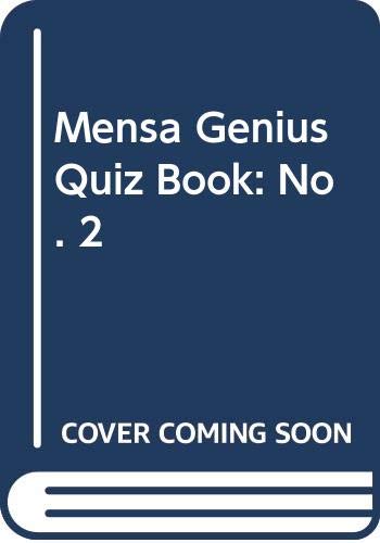 9780352316141: Mensa Genius Quiz Book: No. 2 (A star book)