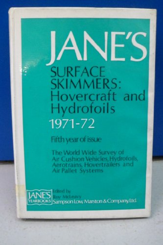 9780354000857: Jane's Surface Skimmers 1971-72: Hovercraft and Hydrofoils