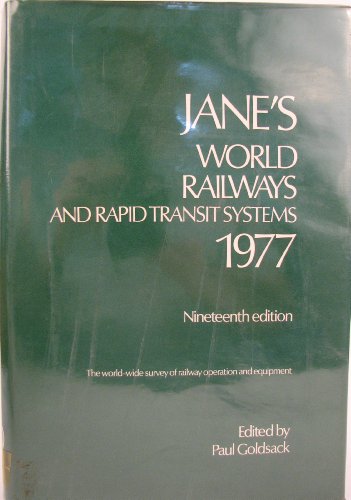 Stock image for Jane's World Railways 1977, Nineteenth Edition for sale by Vintage Volumes PA