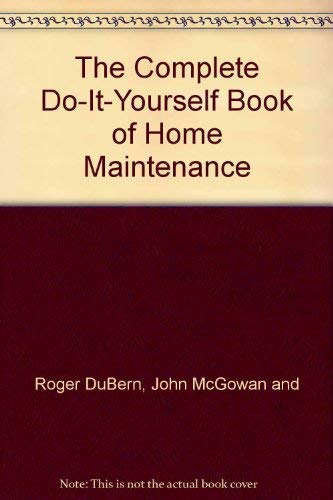 Stock image for The Do-it-yourself Book of Home Maintenance for sale by Ageless Pages