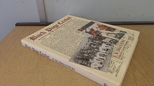 9780356127743: Back Page Cricket: A Century of Newspaper Coverage