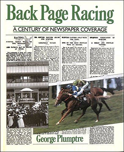 Imagen de archivo de Back Page Racing a la venta por WorldofBooks