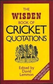 Beispielbild fr Wisden Book of Cricket Quotations zum Verkauf von WorldofBooks