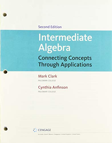 Imagen de archivo de Bundle: Intermediate Algebra: Connecting Concepts through Applications, Loose-leaf Version, 2nd + WebAssign Printed Access Card, Single-Term a la venta por Campus Bookstore