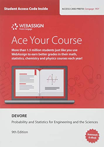 Stock image for Bundle: WebAssign Printed Access Card for Devore's Probability and Statistics for Engineering and the Sciences, 9th Edition, Single-Term, 9th + JMP Printed Access Card for Peck's Statistics for sale by Palexbooks