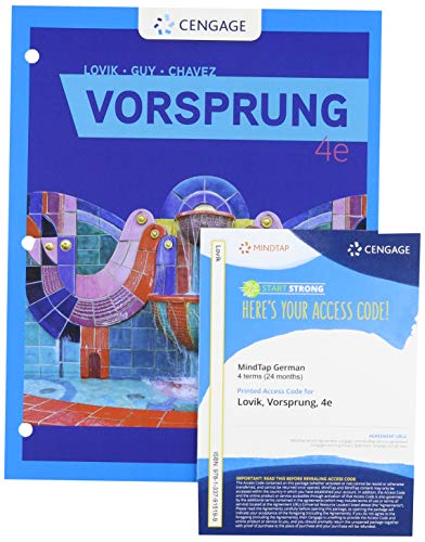 Stock image for Bundle: Vorsprung, Loose-leaf Version, 4th + MindTap, 4 terms Printed Access Card for sale by Book Deals