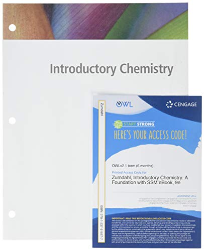Stock image for Bundle: Introductory Chemistry: A Foundation, Loose-leaf Version, 9th + OWLv2 with MindTap Reader & Student Solutions Manual eBook, 1 term (6 months) Printed Access Card for sale by Textbooks_Source