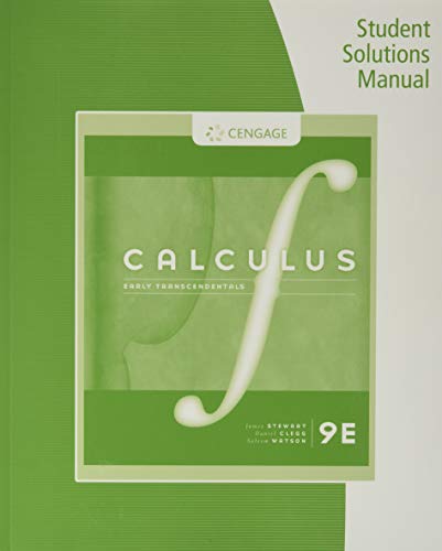 Stock image for Student Solutions Manual, Chapters 1-11 for Stewart/Clegg/Watson's Calculus: Early Transcendentals, 9th for sale by Book Deals