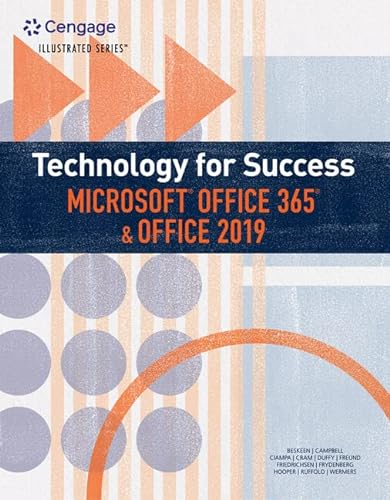 Beispielbild fr Technology for Success and Illustrated Series Microsoft Office 365 & Office 2019 (MindTap Course List) zum Verkauf von BooksRun