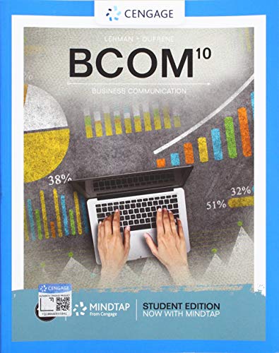 Imagen de archivo de BCOM (MindTap Course List) a la venta por BooksRun