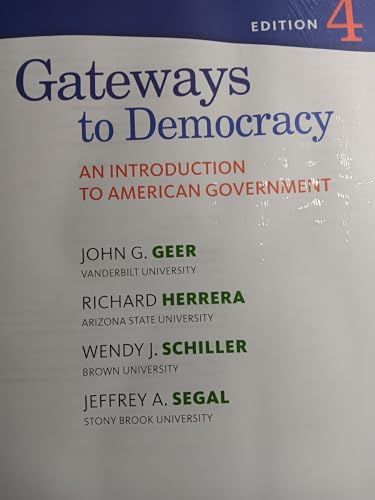 Imagen de archivo de Gateways to Democracy: An Introduction to American Government a la venta por BookHolders