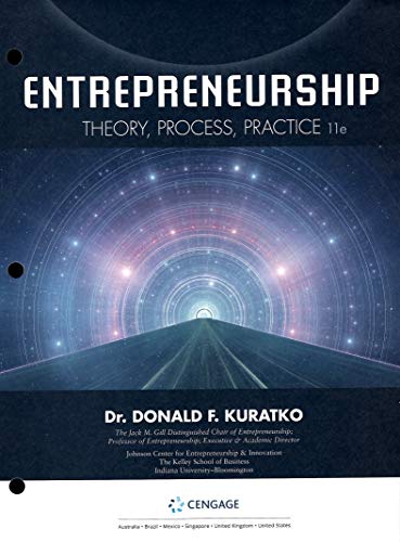 Beispielbild fr Entrepreneurship: Theory, Process, Practice (11th Edition) Looseleaf zum Verkauf von HPB-Red