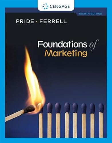 Imagen de archivo de Foundations of Marketing a la venta por Better World Books