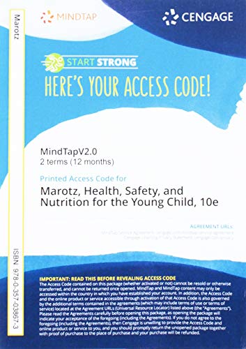 Stock image for MindTapV2.0 for Marotz's Health, Safety, and Nutrition for the Young Child, 1 term Printed Access Card (MindTap Course List) for sale by Textbooks_Source