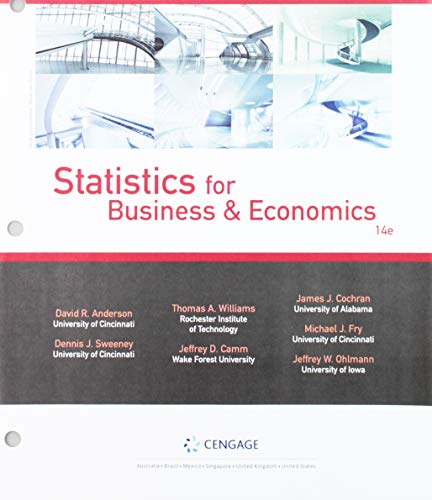 Beispielbild fr Bundle: Statistics for Business & Economics, Loose-leaf Version, 14th + JMP Printed Access Card + WebAssign, Multi-Term Printed Access Card zum Verkauf von HPB-Red
