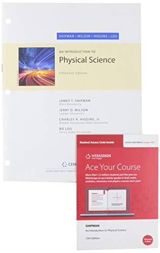 Stock image for Bundle: An Introduction to Physical Science, Loose-leaf Version, 15th + WebAssign, Multi-Term Printed Access Card for sale by Palexbooks