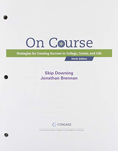 Stock image for Bundle: On Course: Strategies for Creating Success in College, Career, and Life, Loose-leaf Version, 9th + MindTap, 1 term Printed Access Card for sale by Better World Books