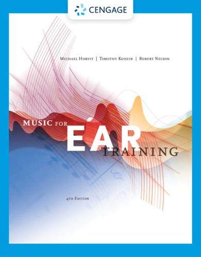 Imagen de archivo de Music for Ear Training (with MindTap Printed Access Card) (MindTap Course List) a la venta por Indiana Book Company