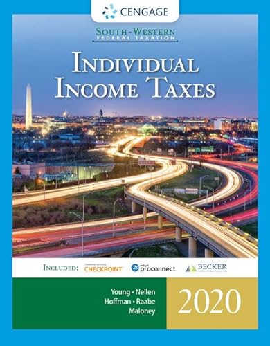 Stock image for South-Western Federal Taxation 2020: Individual Income Taxes (Intuit ProConnect Tax Online 2020 RIA Checkpoint 1 term (6 months) Printed Access Card) for sale by Books of the Smoky Mountains