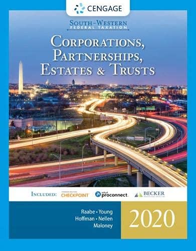 Stock image for South-Western Federal Taxation 2020: Corporations, Partnerships, Estates and Trusts for sale by A Team Books