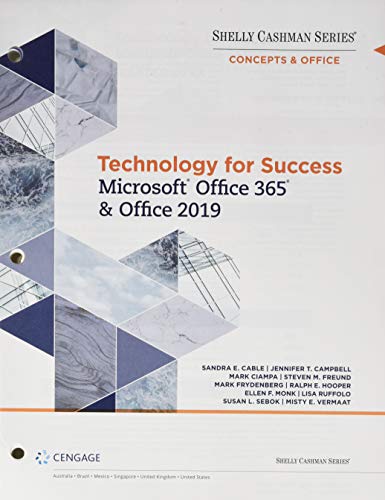 Stock image for Technology for Success and Shelly Cashman Series Microsoft Office 365 & Office 2019: A Fundamental Combined Approach for sale by Revaluation Books