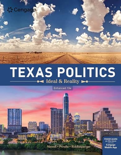 Stock image for Texas Politics: Ideal and Reality, Enhanced (Texas: It's a State of MindTap) for sale by HPB-Red
