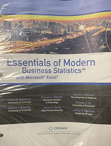 Stock image for Essentials of Modern Business Statistics with Microsoft Excel for sale by BooksRun