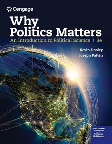 Beispielbild fr Why Politics Matters: An Introduction to Political Science (MindTap Course List) zum Verkauf von BooksRun
