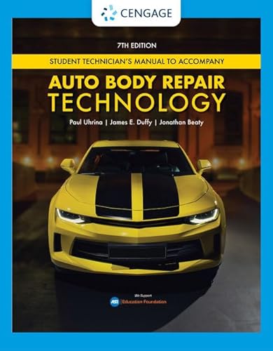 Stock image for Tech Manual for Uhrina/Duffy/Beaty's Auto Body Repair Technology for sale by Books Unplugged