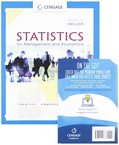 Stock image for Bundle: Statistics for Management and Economics, Loose-leaf Version, 11th + MindTap, 1 term Printed Access Card for sale by Textbooks_Source