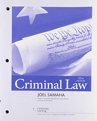 Stock image for Bundle: Criminal Law, Loose-leaf Version, 12th + MindTap Criminal Justice, 1 term (6 months) Printed Access Card, Enhanced for sale by Palexbooks