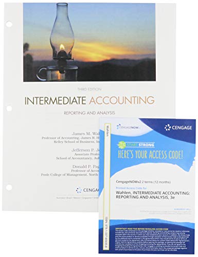 Imagen de archivo de Bundle: Intermediate Accounting: Reporting and Analysis, Loose-leaf Version, 3rd + CNOWv2, 2 Terms Printed Access a la venta por BooksRun