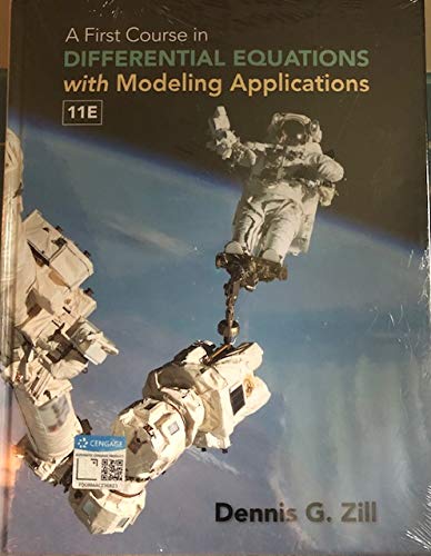 Imagen de archivo de A First Course in Differential Equations with Modeling Application 11 E( including student resource and solution manual) a la venta por Textbooks_Source
