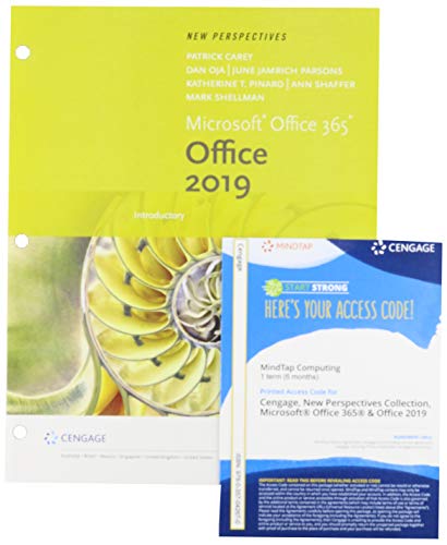 9780357260869: Bundle: New Perspectives Microsoft Office 365 & Office 2019 Introductory, Loose-leaf Version + MindTap, 1 term Printed Access Card