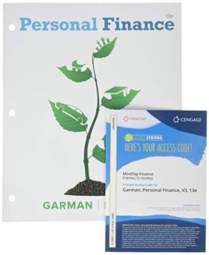 Imagen de archivo de Bundle: Personal Finance, Loose-leaf Version, 13th + MindTapV3.0, 2 terms Printed Access Card a la venta por Textbooks_Source