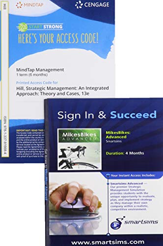 Stock image for Bundle: MindTap for Hill/Schilling/Jones' Strategic Management An Integrated Approach: Theory & Cases, 1 term Printed Access Card + Mike's Bikes . 1 term (6 months) Printed Access Card for sale by Palexbooks