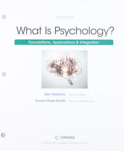 Imagen de archivo de Bundle: What is Psychology?: Foundations, Applications, and Integration, Loose-leaf Version, 4th + MindTapV2.0, 1 term Printed Access Card a la venta por Professional Book Services