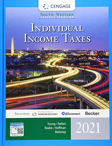 Imagen de archivo de South-Western Federal Taxation 2021: Individual Income Taxes (Intuit ProConnect Tax Online & RIA Checkpoint 1 term Printed Access Card) a la venta por Orion Tech