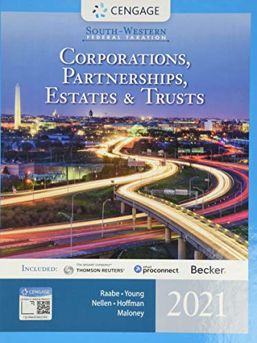 Stock image for South-Western Federal Taxation 2021: Corporations, Partnerships, Estates and Trusts (Intuit ProConnect Tax Online & RIA Checkpoint, 1 term (6 months) Printed Access Card) for sale by Books Unplugged