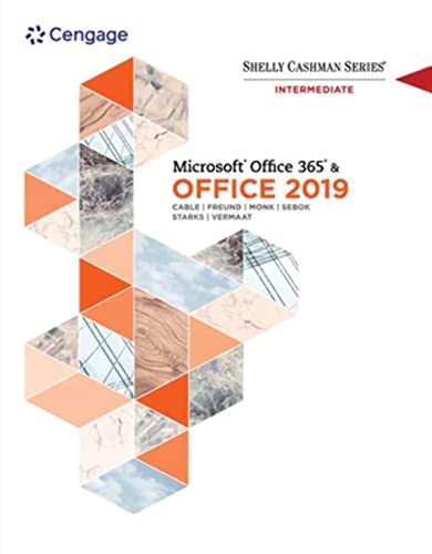 Beispielbild fr Shelly Cashman Series Microsoft?Office 365 and Office 2019 Intermediate zum Verkauf von Better World Books