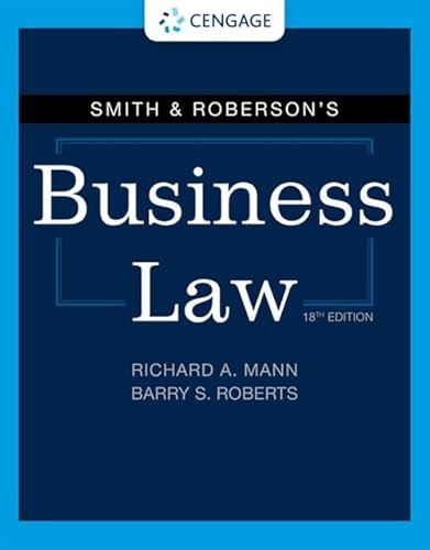 Beispielbild fr Smith & Roberson's Business Law zum Verkauf von AHA-BUCH GmbH