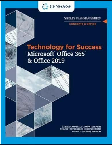 Stock image for Technology for Success and Shelly Cashman Series MicrosoftOffice 365 Office 2019 (MindTap Course List) for sale by Big River Books